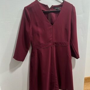 Banana republic dress maroon size 2